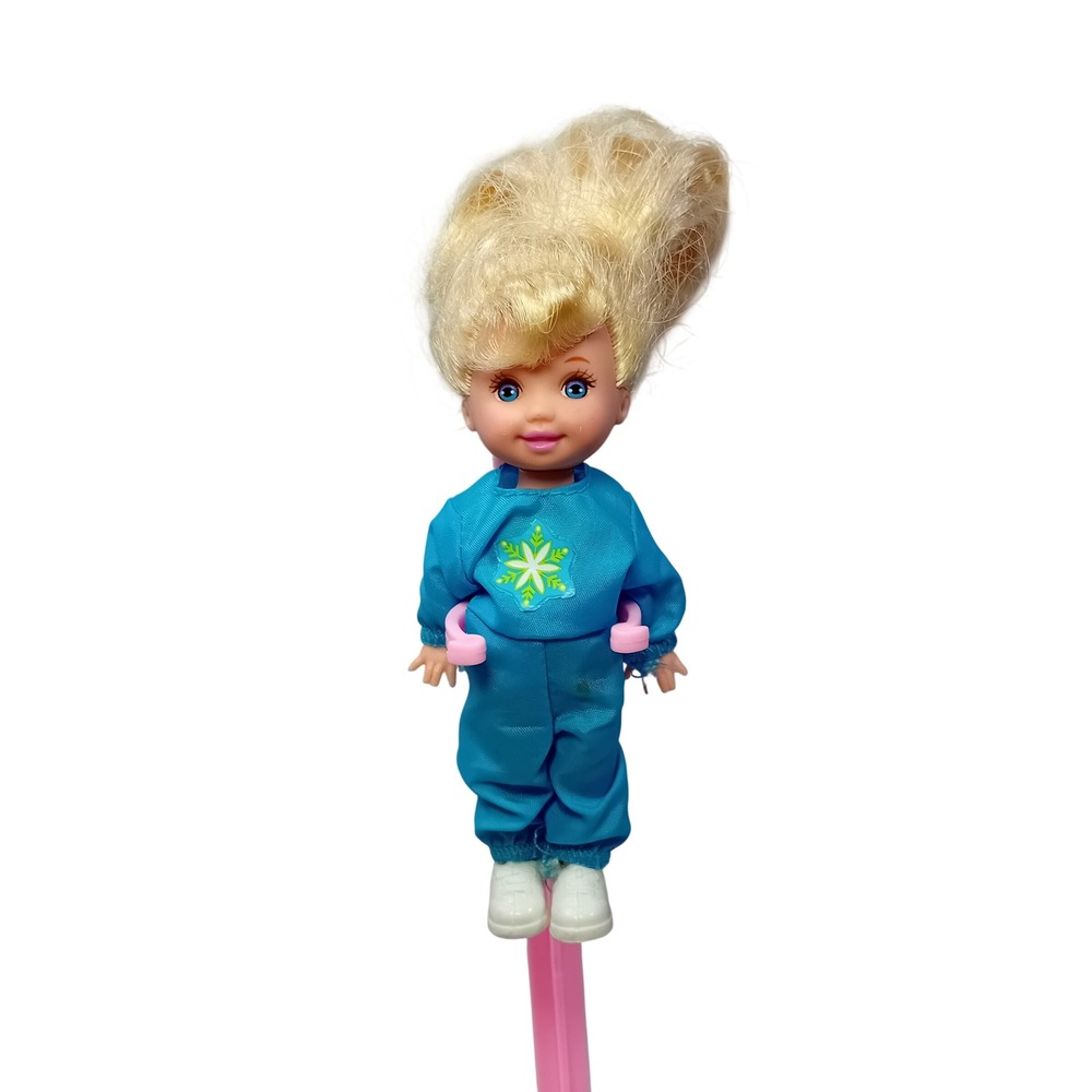 2000 VTG Y2K Mattel Ski Vacation Barbie Little Sister Kelly Doll 29347 C215 READ